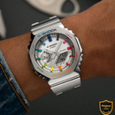 SRX9156-RS88 Prism Silver Fusion – Premium Analog-Digital Luxury Watch