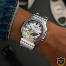 SRX9156-RS88 Prism Silver Fusion – Premium Analog-Digital Luxury Watch