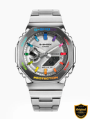 SRX9156-RS88 Prism Silver Fusion – Premium Analog-Digital Luxury Watch