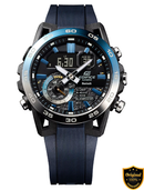 ECB3968-BN84  Blue Nova Fusion – Premium Hybrid Bluetooth Sports Watch